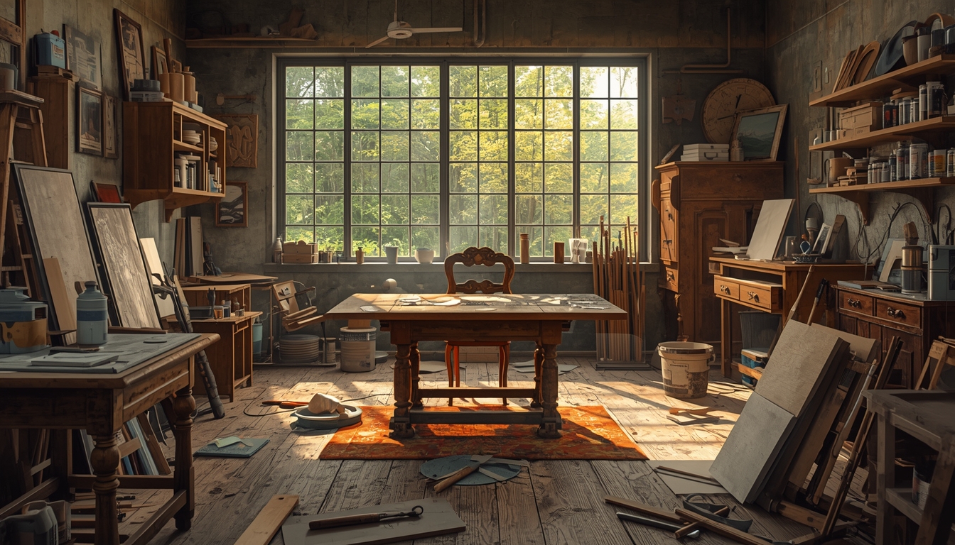 Verksted hos Fryxarinvorpau